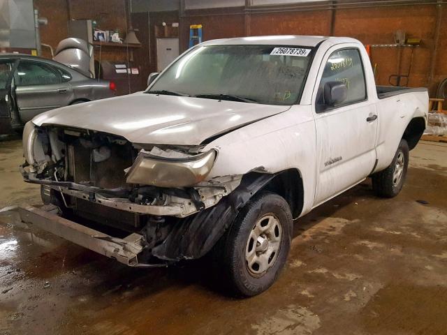 5TENX22N27Z373993 - 2007 TOYOTA TACOMA WHITE photo 2