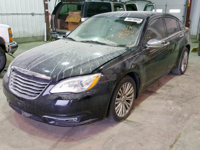 1C3CCBCG8CN240224 - 2012 CHRYSLER 200 LIMITE BLACK photo 2