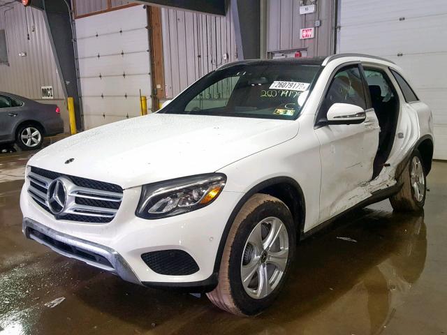 WDC0G4KB1JV080649 - 2018 MERCEDES-BENZ GLC 300 4M WHITE photo 2