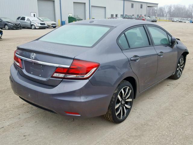 2HGFB2F99EH530249 - 2014 HONDA CIVIC EXL GRAY photo 4