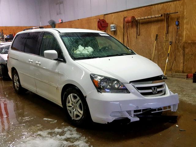 5FNRL38417B139296 - 2007 HONDA ODYSSEY EX WHITE photo 1