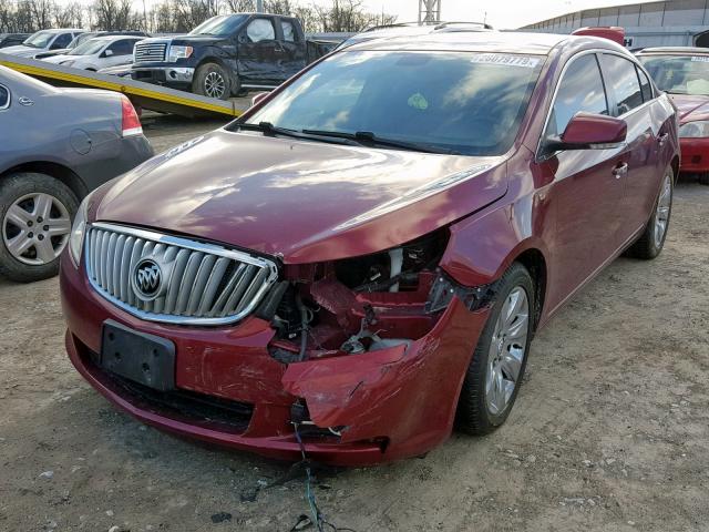 1G4GC5EG5AF163732 - 2010 BUICK LACROSSE C MAROON photo 2