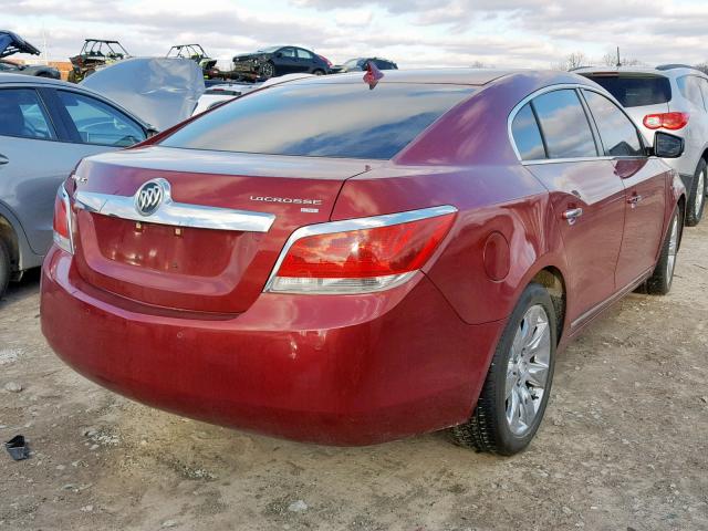 1G4GC5EG5AF163732 - 2010 BUICK LACROSSE C MAROON photo 4