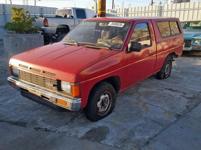 1N6ND11S5JC343867 - 1988 NISSAN D21 SHORT RED photo 2