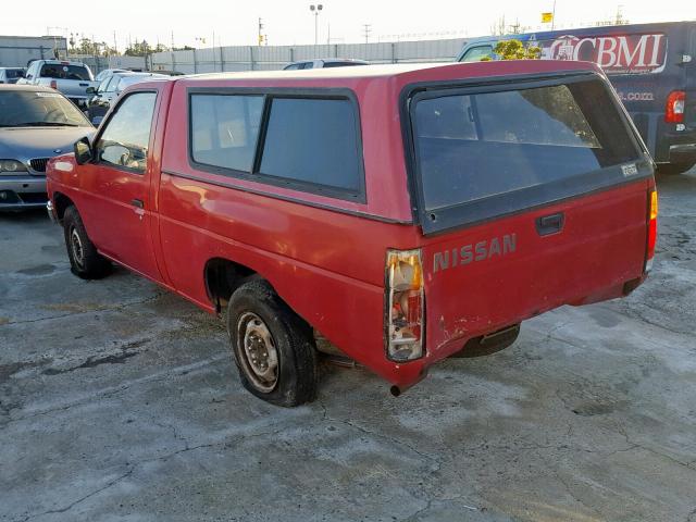 1N6ND11S5JC343867 - 1988 NISSAN D21 SHORT RED photo 3