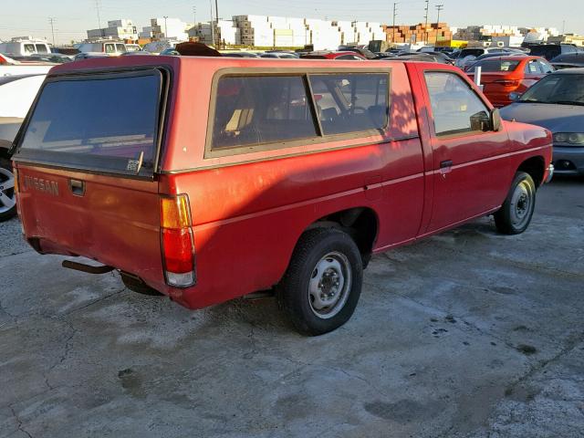 1N6ND11S5JC343867 - 1988 NISSAN D21 SHORT RED photo 4
