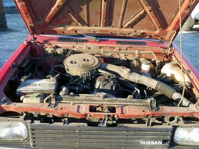 1N6ND11S5JC343867 - 1988 NISSAN D21 SHORT RED photo 7