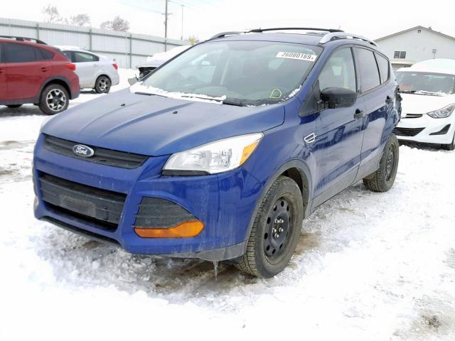 1FMCU0F7XDUA01883 - 2013 FORD ESCAPE S BLUE photo 2