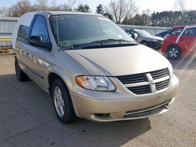 1D4GP45R77B159690 - 2007 DODGE CARAVAN SX TAN photo 1