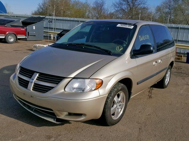 1D4GP45R77B159690 - 2007 DODGE CARAVAN SX TAN photo 2