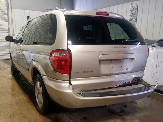 1D4GP45R77B159690 - 2007 DODGE CARAVAN SX TAN photo 3