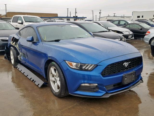 1FA6P8AM7H5343916 - 2017 FORD MUSTANG BLUE photo 1