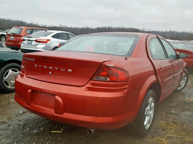 1B3EL56R62N219469 - 2002 DODGE STRATUS ES RED photo 4