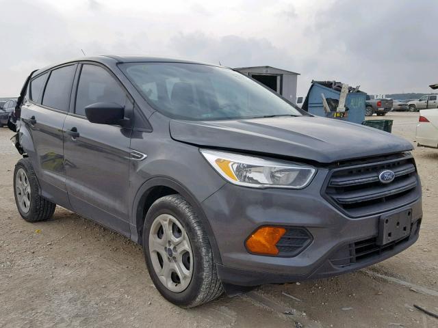 1FMCU0F70HUE94639 - 2017 FORD ESCAPE S GRAY photo 1