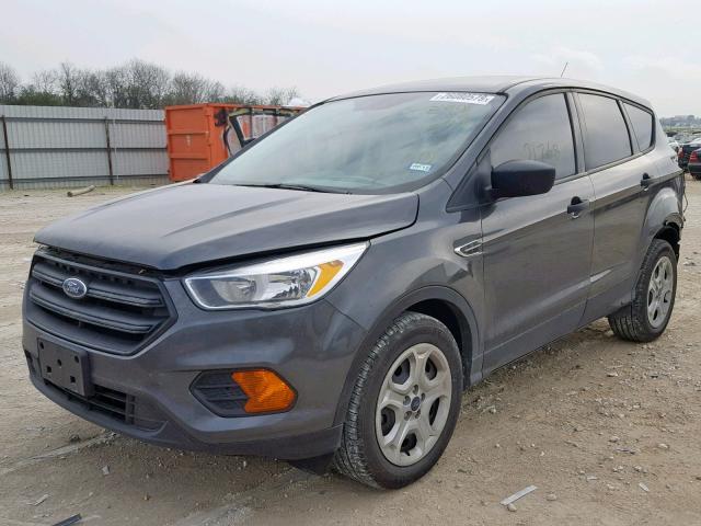 1FMCU0F70HUE94639 - 2017 FORD ESCAPE S GRAY photo 2