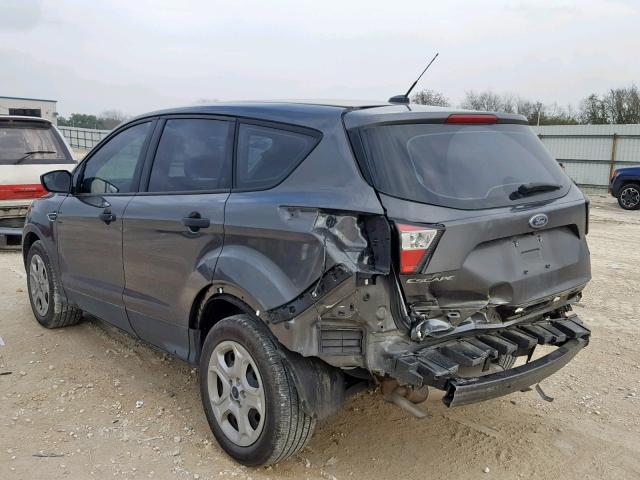 1FMCU0F70HUE94639 - 2017 FORD ESCAPE S GRAY photo 3