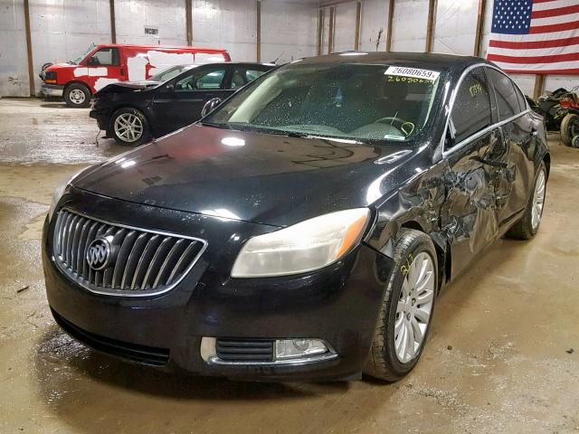 2G4GS5EV1C9214933 - 2012 BUICK REGAL PREM BLACK photo 2