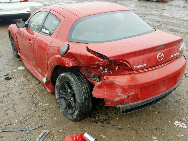 JM1FE17N340113210 - 2004 MAZDA RX8 RED photo 3