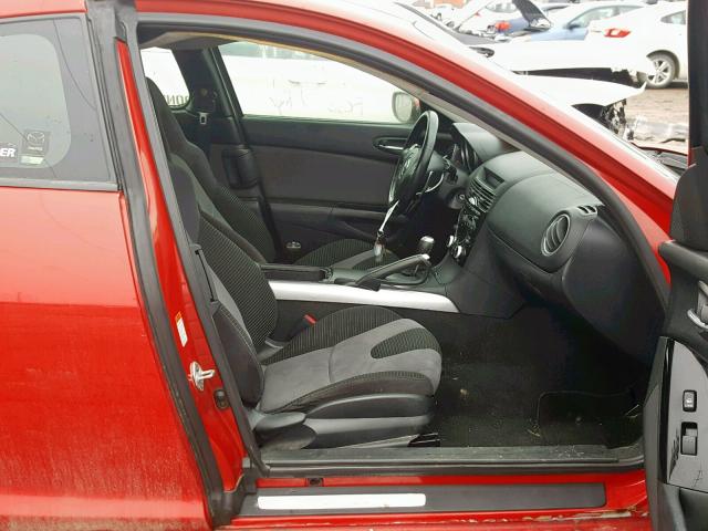 JM1FE17N340113210 - 2004 MAZDA RX8 RED photo 5