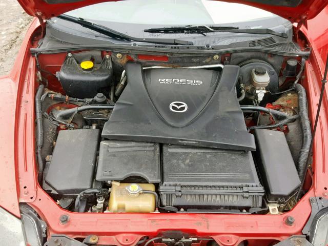 JM1FE17N340113210 - 2004 MAZDA RX8 RED photo 7