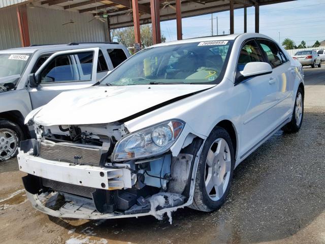 1G1ZD5E78AF162559 - 2010 CHEVROLET MALIBU 2LT WHITE photo 2