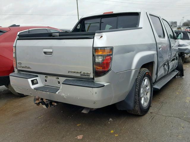 2HJYK16536H570435 - 2006 HONDA RIDGELINE GRAY photo 4