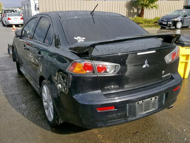 JA32U8FW7DU007032 - 2013 MITSUBISHI LANCER GT BLACK photo 3