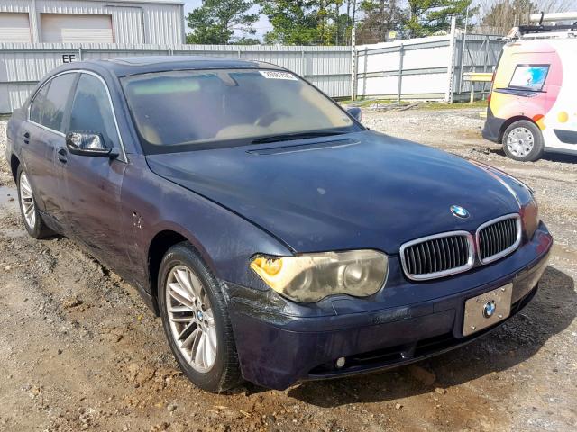 WBAGL63514DP72678 - 2004 BMW 745 I BLUE photo 1