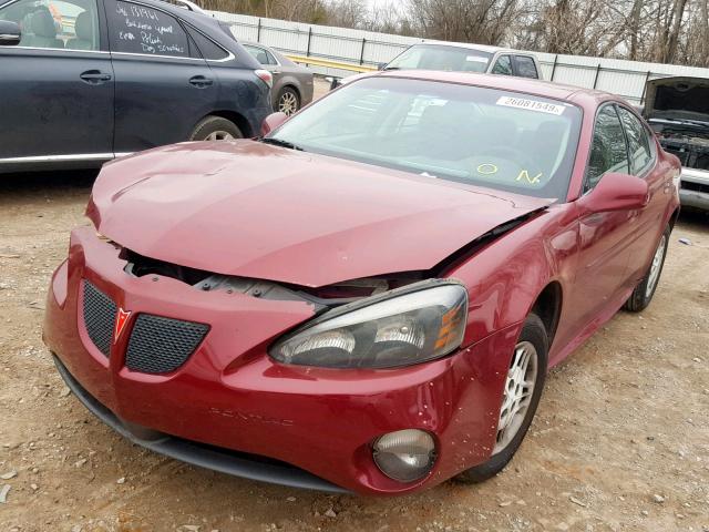 2G2WP522341245651 - 2004 PONTIAC GRAND PRIX MAROON photo 2