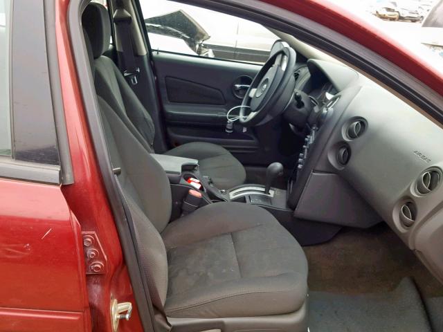 2G2WP522341245651 - 2004 PONTIAC GRAND PRIX MAROON photo 5