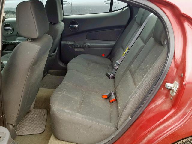 2G2WP522341245651 - 2004 PONTIAC GRAND PRIX MAROON photo 6