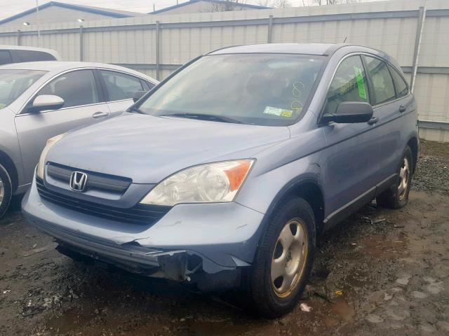 5J6RE48328L045086 - 2008 HONDA CR-V LX BLUE photo 2