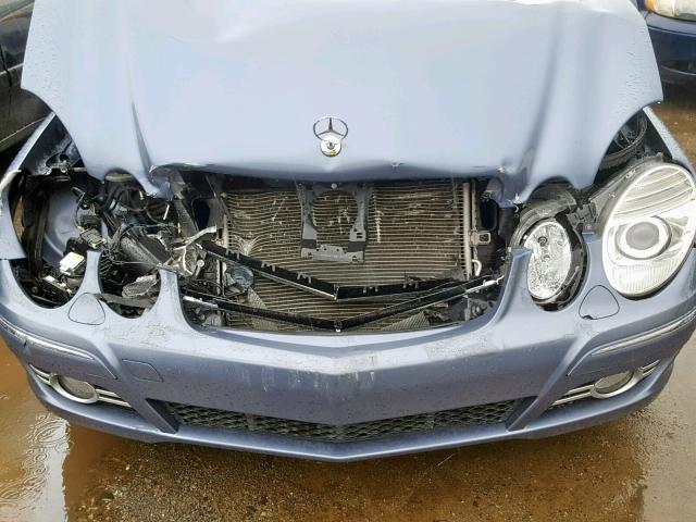 WDBUF56X87B104153 - 2007 MERCEDES-BENZ E 350 BLUE photo 9