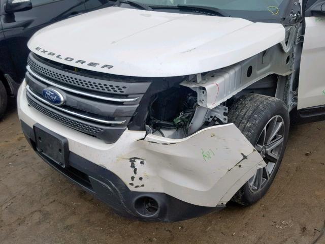 1FM5K7D8XFGC05152 - 2015 FORD EXPLORER X Սպիտակ լուսանկար 9