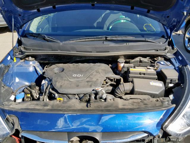 KMHCT5AE3GU268860 - 2016 HYUNDAI ACCENT SE BLUE photo 7