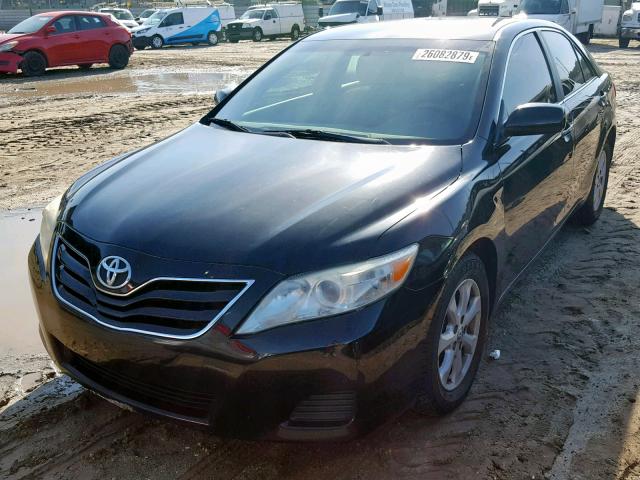 4T4BF3EK5BR100286 - 2011 TOYOTA CAMRY BASE BLACK photo 2