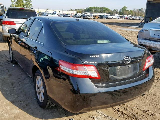 4T4BF3EK5BR100286 - 2011 TOYOTA CAMRY BASE BLACK photo 3