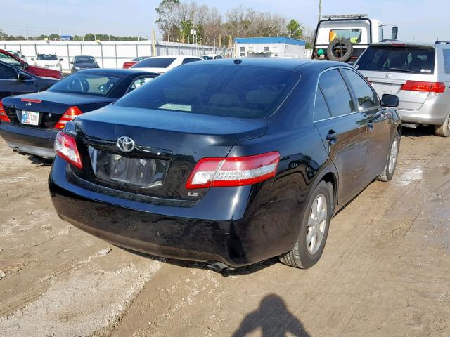 4T4BF3EK5BR100286 - 2011 TOYOTA CAMRY BASE BLACK photo 4