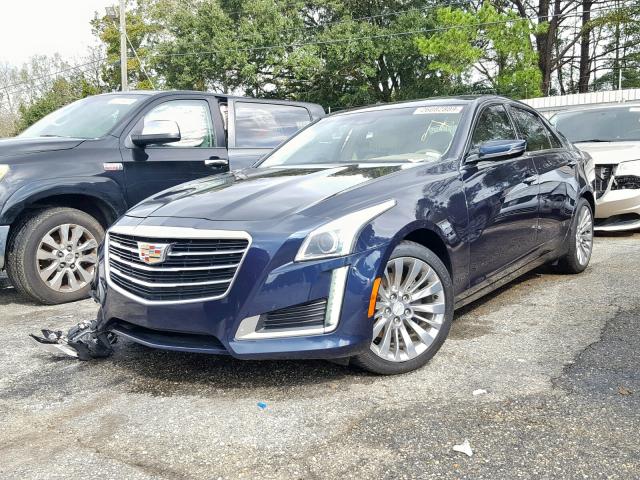 1G6AR5S3XF0137280 - 2015 CADILLAC CTS LUXURY BLUE photo 2