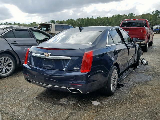 1G6AR5S3XF0137280 - 2015 CADILLAC CTS LUXURY BLUE photo 4