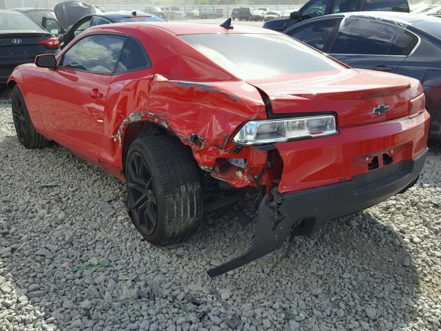 2G1FA1E35F9100067 - 2015 CHEVROLET CAMARO LS RED photo 3