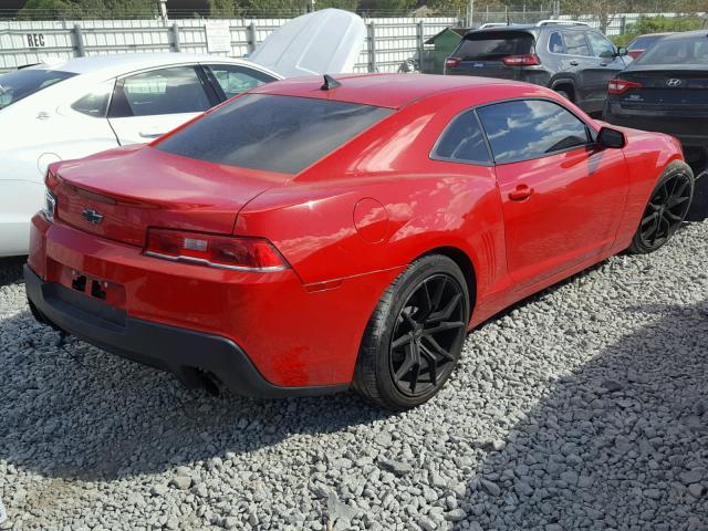 2G1FA1E35F9100067 - 2015 CHEVROLET CAMARO LS RED photo 4