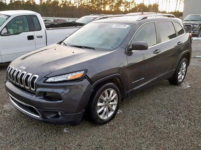 1C4PJLDB6HW604654 - 2017 JEEP CHEROKEE L GRAY photo 2