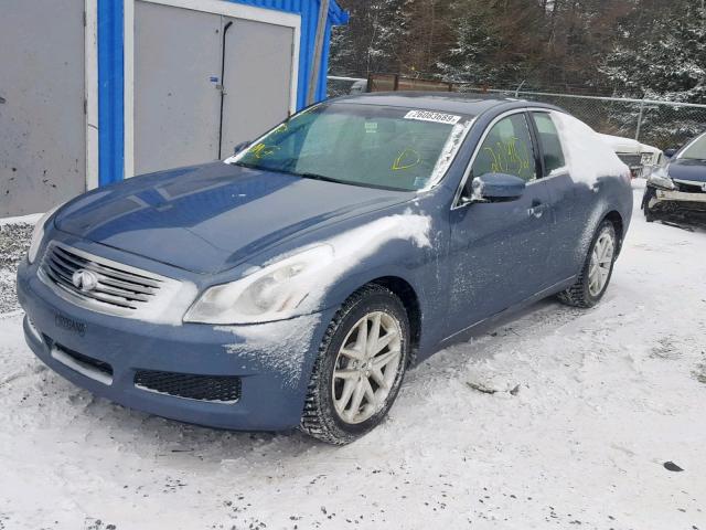 JNKCV61F89M050296 - 2009 INFINITI G37 BLUE photo 2