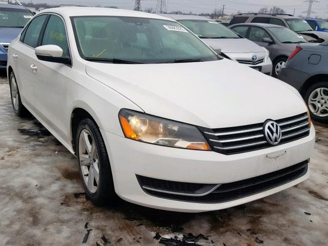 1VWBH7A35DC083879 - 2013 VOLKSWAGEN PASSAT SE WHITE photo 1