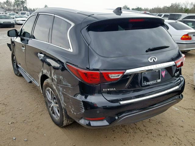 5N1AL0MN1GC525770 - 2016 INFINITI QX60 BLACK photo 3