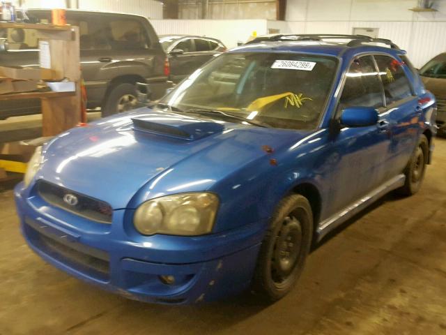 JF1GG29614H820436 - 2004 SUBARU IMPREZA WR BLUE photo 2