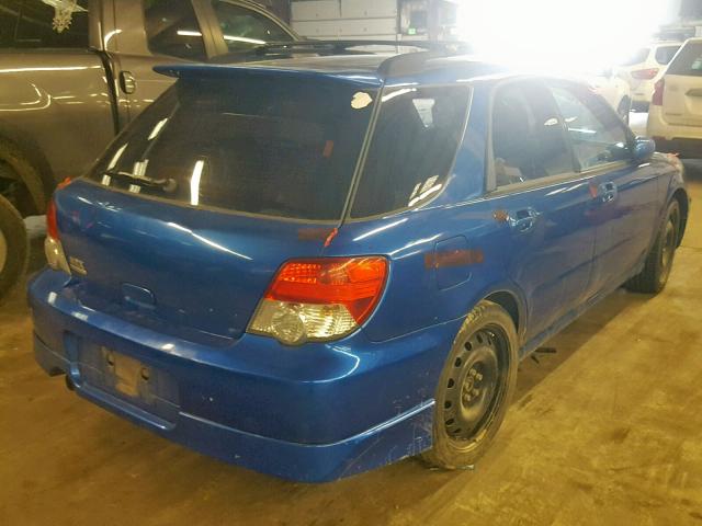 JF1GG29614H820436 - 2004 SUBARU IMPREZA WR BLUE photo 4