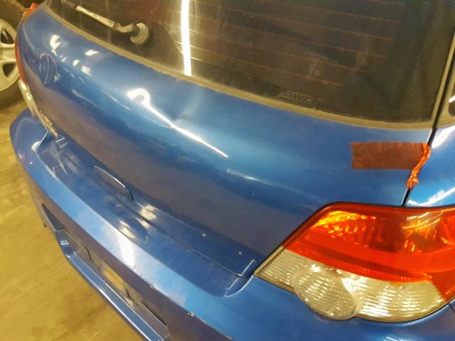 JF1GG29614H820436 - 2004 SUBARU IMPREZA WR BLUE photo 9