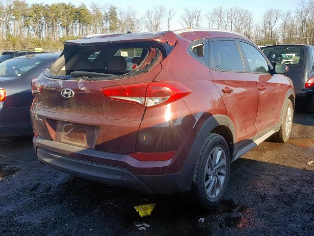 KM8J33A46HU506642 - 2017 HYUNDAI TUCSON LIM BURGUNDY photo 4